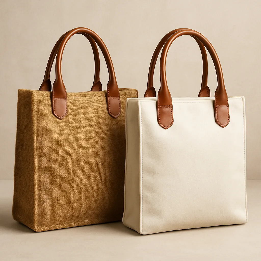 Jute and Canvas Bag